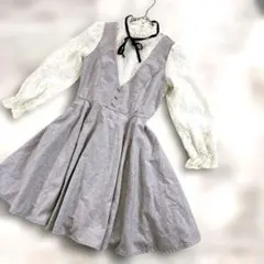 LODISPOTTO レース袖ワンピース M フレア