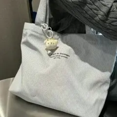 トートバッグ 大容量 ボーダー シンプル 素材感 おしゃれ エコバック 上質