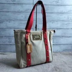 美品 ルイヴィトン　アンティグア カバMM キャンバス トートバッグ 肩がけ