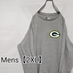 T67【US輸入】NFL　ロンT【メンズ2XL】グレー　長袖