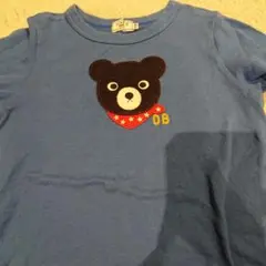 DOUBLE.B クマ刺繍 Tシャツ 110cm