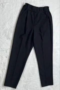 reca 美脚センタープレステーパードパンツ M ブラック センタープレス