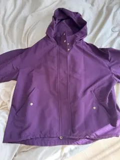 紫色 フード付き マウンテンパーカー