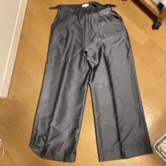 CTHY ZOZO サテンワイドフレアスラックス