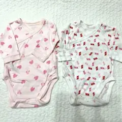 UNIQLO ベビー肌着　ミッキー　ミニー　2点セット ピンク・白