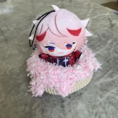かぎ編み　ドーナツ　ピンク　ハンドメイドのサムネイル