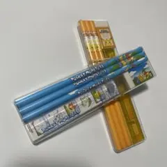 ポケモン鉛筆3本・定規・消しゴム・シールのセット。色違い2個セットです