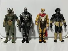 仮面ライダー怪人ソフビ4体セットまとめ売り