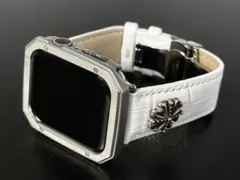 ss★アップルウォッチバンド レザーベルト Apple Watchサテンカバー