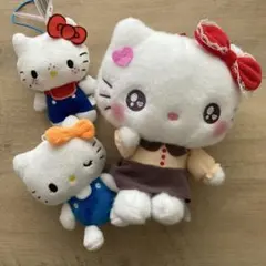 ハローキティ ぬいぐるみストラップ 3体セット
