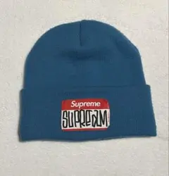 Supreme 青 ビーニー
