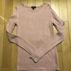 ユニクロコットンカシミヤリブセーター
