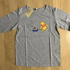 新品　くまのプーさん　ディズニー　ロンT 薄手　ルームウェア　M