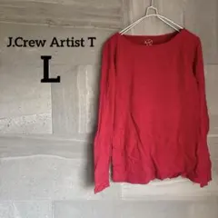 J.Crew Artist T【L】 赤 レッド シンプル カットソー コットン