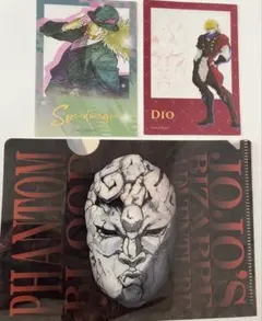 ジョジョ ダイソー ミニクリアファイル クリアフォトカード DIO 石仮面