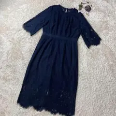 新品タグ付き♡ GIRL 結婚式ドレス　ワンピース　大きいサイズ　ネイビー 2L