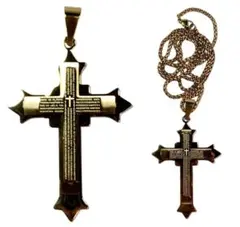 「十字架/クロス/ネックレス　イエス・キリスト　ゴールド　タイプB」jo-db