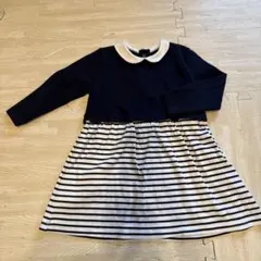 プチバトー★ネイビーワンピース24M 86cmフォーマル着にも♩
