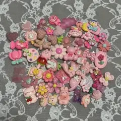 デコパーツ　ピンク系　まとめ売り　②
