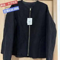 【MEDOC】新品　キルティングブルゾン　リバーシブル チョコールグレー