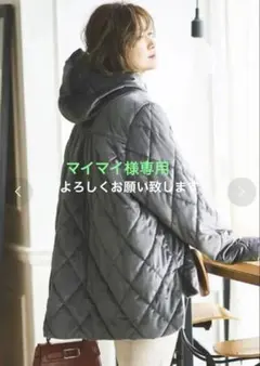 RUIRUE BOUTIQUE ライトサーモキルティングウォームパデットコート