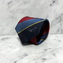 GIVENCHY ジバンシー ネクタイ ストライプ シルク ネイビー