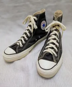 80s コンバース　オールスター　ハイカット　黒　28㌢　9ハーフ　USA製