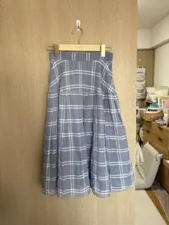 JILL STUART チェックフレアスカート