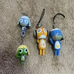 ケロロ軍曹 キーホルダー セット ガチャ つまんでつなげてマスコットであります