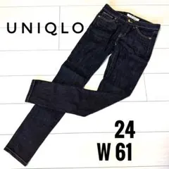 UNIQLO ユニクロ　デニムスキニーフィットパンツ ジーンズ ネイビー