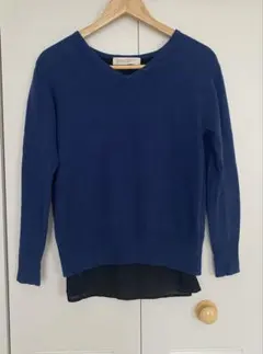 ビューティー&ユース　ニット　ブルー