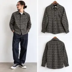 MHL. 24SS PLAINWEAVE COTTON CHECK シャツ S