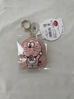 桜 100%ドラえもんフレンズ展 サガラ刺繍キーホルダー 桜ドラえもん