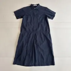 FORK&SPOON シャツワンピース ネイビーのサムネイル