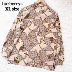 バーバリー　burberrys vintage 総柄ノバチェックシャツ　XL