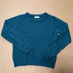 e hyphen world gallery グリーンニットセーター