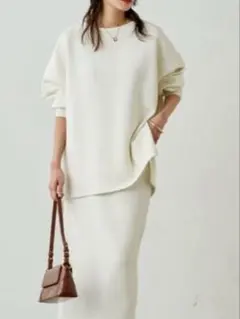 ラウンジドレスポンチプルオーバー　アイボリー　S