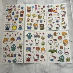サンリオ　キティ　キキララ　ハンギョドン　ポチャッコ　けろっぴ　シールおすそ分け