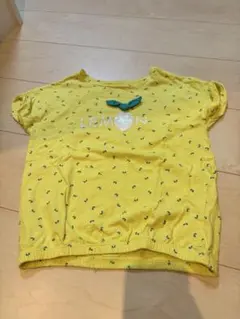 Okaidi レモン柄 半袖Tシャツ 128cm