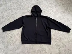 【極美品】GU パフスウェットフルジップパーカ　3XL ブラック