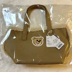 ★新品★【ラブラリーby FEILER】オールドテディワッペンボアトートバッグ