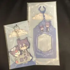 ディティカ　サンリオ　小柳ロウ　カードホルダー　おなまえラバーキーホルダー