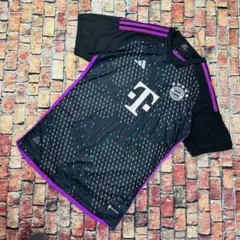 adidas バイエルン 23-24 アウェイシャツ M 黒 HEAT.RDY