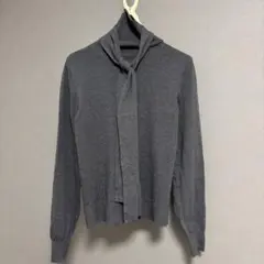 Andemiu ボウタイ付きタートルネック