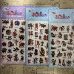 1日２回発送☆匿名配送☆3枚セット イタリアンブレインロット 立体ぷくぷくシール