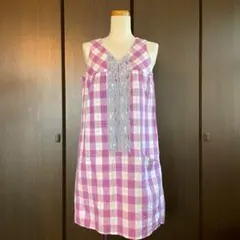 SPICK AND SPAN ノースリーブワンピース　麻混