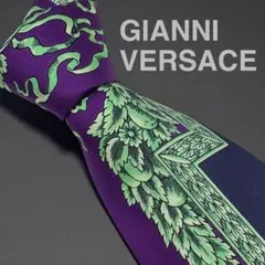 GIANNI VERSACH ジャガード バロック柄 幾何学柄 ネクタイ - メルカリ