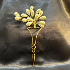 511.即時発送，和装.洋装小物.簪.パール.ボリューム感あり