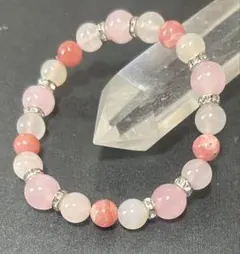 引越しにつき¥2000均一天然石ブレスレット恋愛運アップ ピンク系