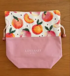 フェイラー LOVERARY BY FEILER ピーチドット 巾着 ポーチ